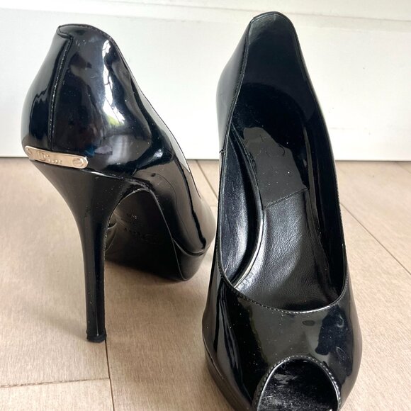Christian Dior Black Open-toe Heels - John Galliano Era - Picture 5 of 11
